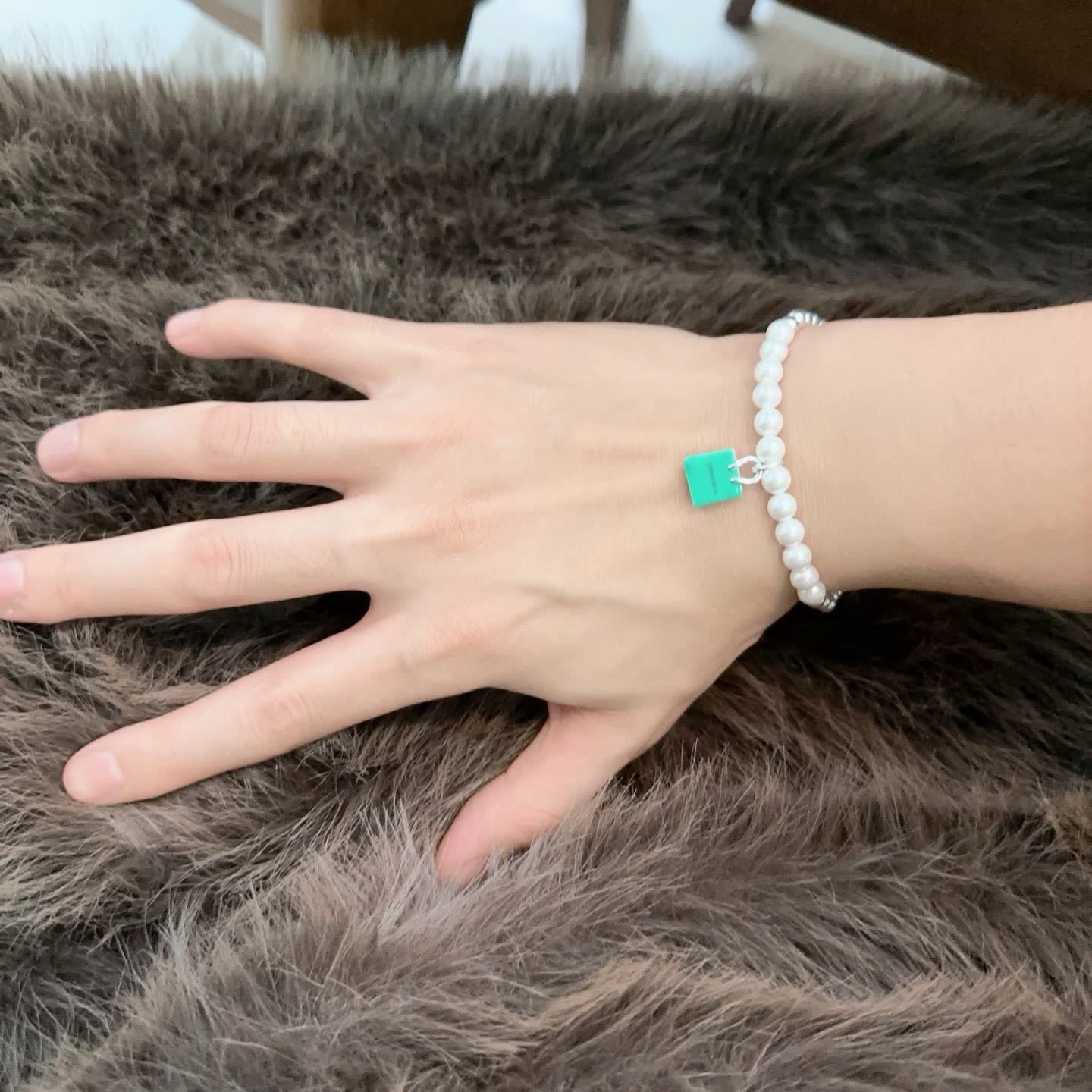 Tiffany & Co. Pearl Bracelet with Tag Charm